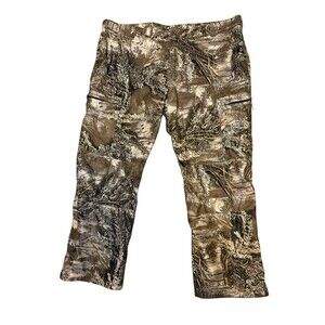 REALTREE SCENT FACTOR CAMO HUNTING PANTS Weatherproof Lined SIZE Men's 3XL 50/32